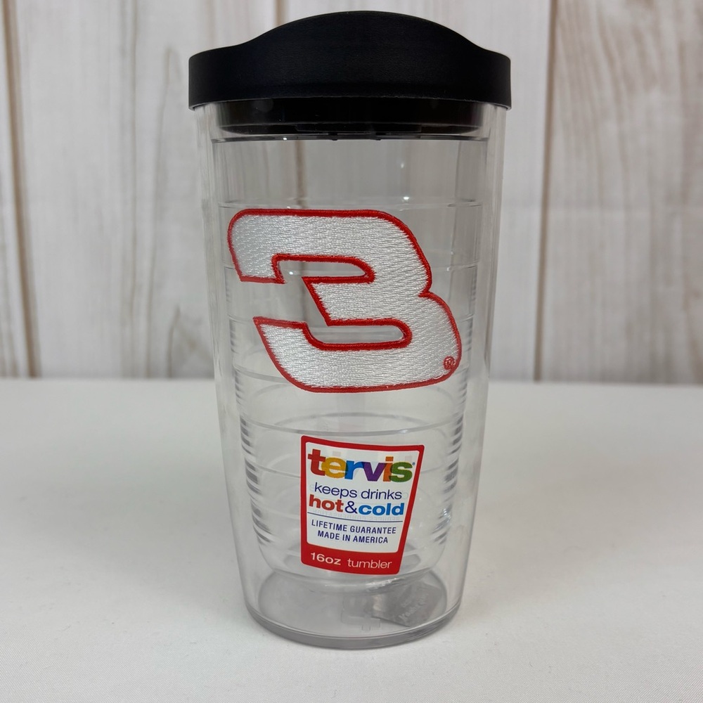 Tervis Tumbler Iconic #3 Nascar Legend Insulated Hot Cold Durable Cup Sz 16 oz